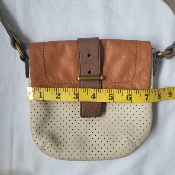 FOSSIL Mini Mason Two-Tone Leather Crossbody Bag - Picture 9 of 11